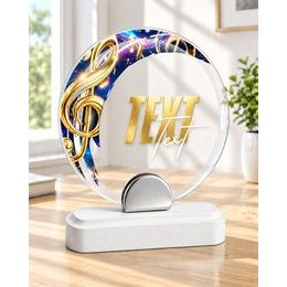 Skleněná trofej CR242075M09 | Hudba