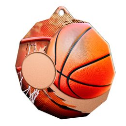 Kovová medaile ekoMDM03M02 | Basketbal