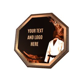 Dřevěná plaketa HEXM11 | Bojová umění