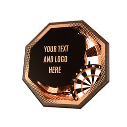 Dřevěná plaketa HEXM04 | Šipky