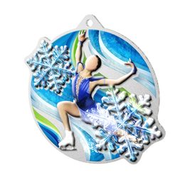 Kovová medaile MDM01M07 | Krasobruslení