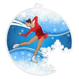 Acrylmedaille MDAS050M14 | Eiskunstlauf