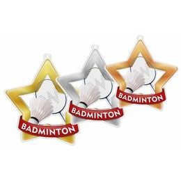 Akrylátová medaile MDASTARM04 | Badminton
