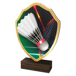 Dřevěná plaketa TFRW348 | Badminton