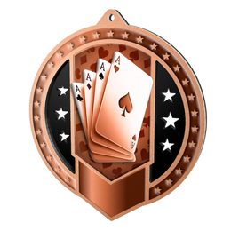 Metallmedaille MDMAR03M10 | Kartenspiele