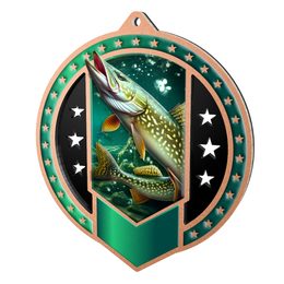 Kovová medaile MDMA03M23 | Rybolov