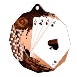 Metallmedaille MDMR03M12 | Kartenspiele