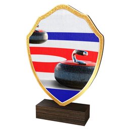 Dřevěná plaketa TFRW356 | Curling