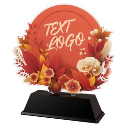 Acryltrophäe FA200M36 | Ausgabe mit Blumen