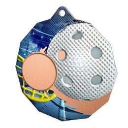 Kovová medaile ekoMDM03M23 | Florbal