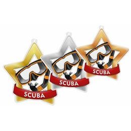 Akrylátová medaile MDASTARM22 | Potápění