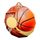 Kovová medaile ekoMDM03M02 | Basketball