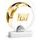 Skleněná trofej CR242075M01 | Fotbal