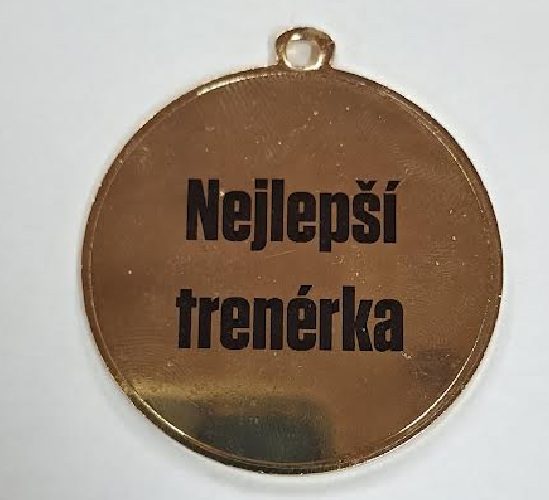 tisk ze zadní stany medaile