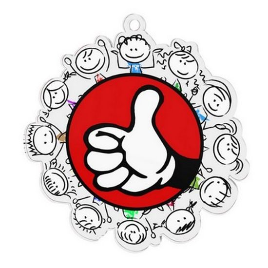 Akrylátová medaile MDAK001M19 | Detské