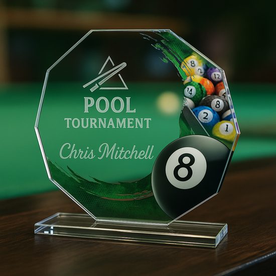 Sklenená trofej CR2024301M06 | Billiard