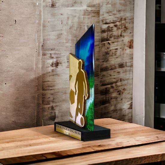 Dřevěná plaketa WPLA402 | Fotbal