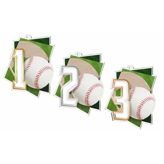 Akrylátová medaile MDAF0017M03 | Baseball