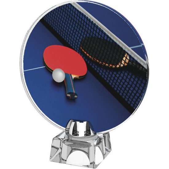 Skleněná trofej CR4043M21 | Stolní tenis
