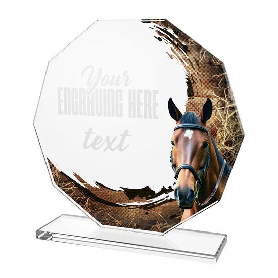 Skleněná trofej CR2024301M37 | Jezdectví