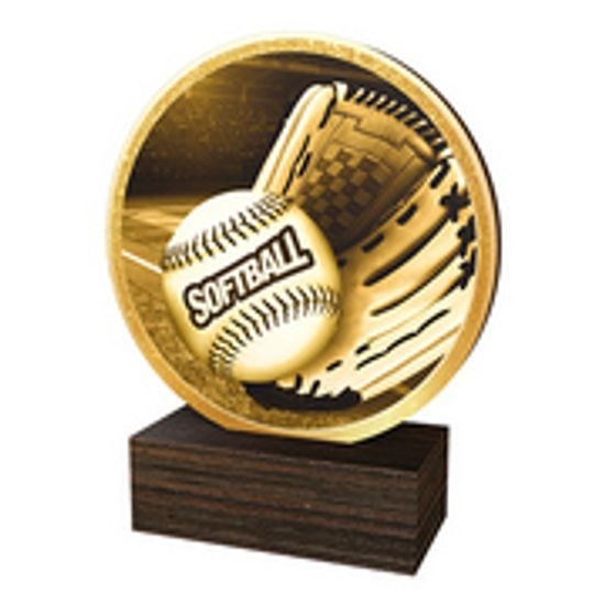 Dřevěná plaketa TFRW715 | Softball