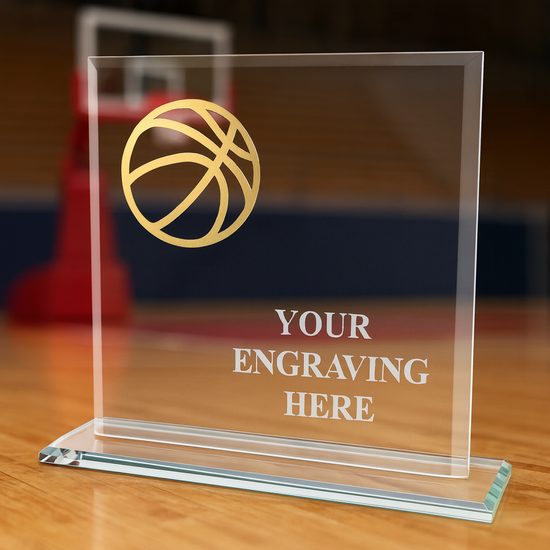 Skleněná trofej CRM20241M20 | Basketball