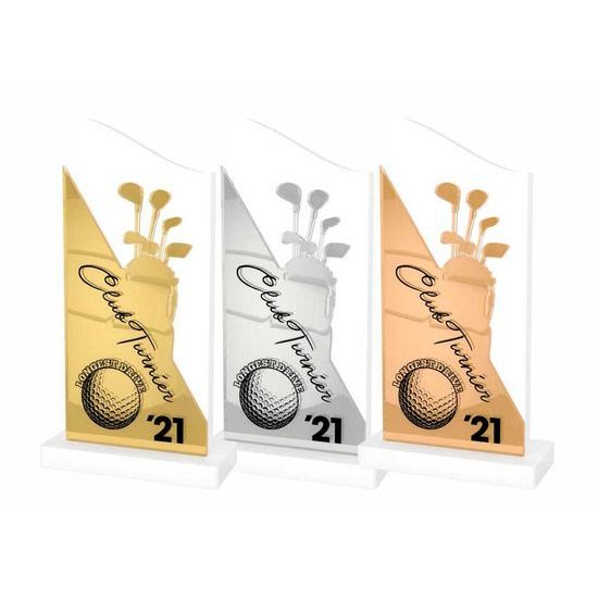 Akrylátová trofej APLA009M02 | Golf