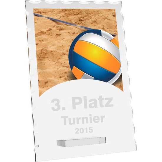 Glastrophäe CR4244M12 | Volleyball