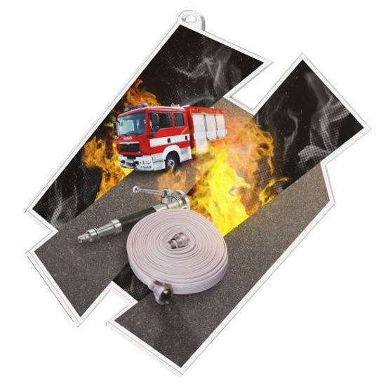 Acrylmedaille MDAZ0011M23 | Feuerwehr