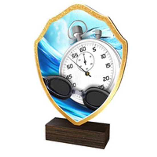 Dřevěná plaketa TFRW037 | Plavání