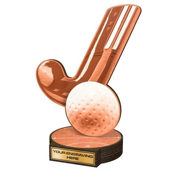 Drevená plaketa RWR045 | Pozemní hokej