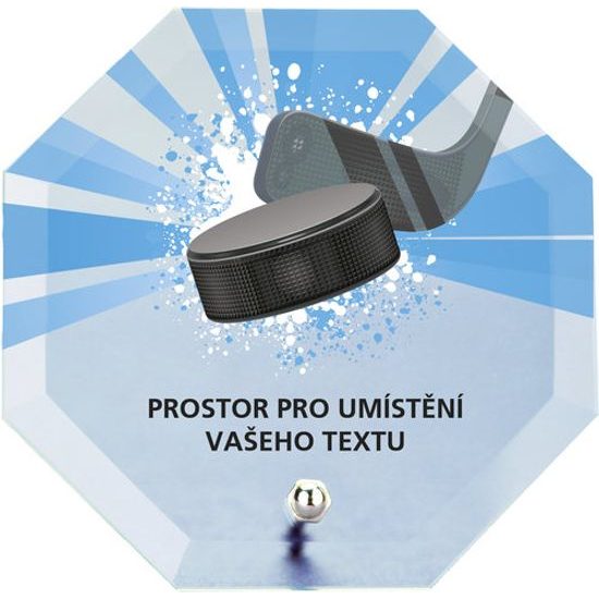 Glastrophäe mit Druck CRP2M19 | Eishockey