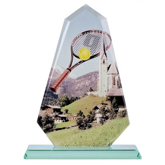 Skleněná trofej s potiskem CRF