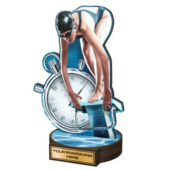 Holztafel RW127 | Schwimmen