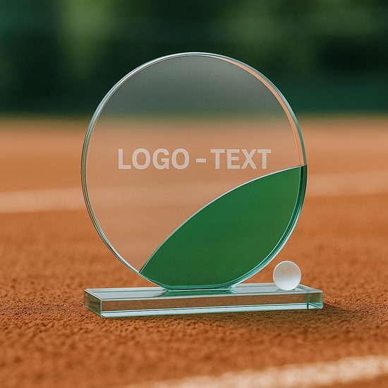 Skleněná trofej CR4003 | Tenis