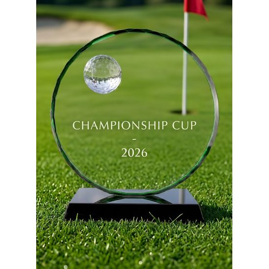Skleněná Golfová Trofej CRG2026M01