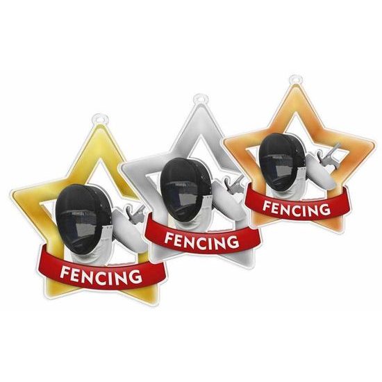 Akrylátová medaile MDASTARM20 | Šerm