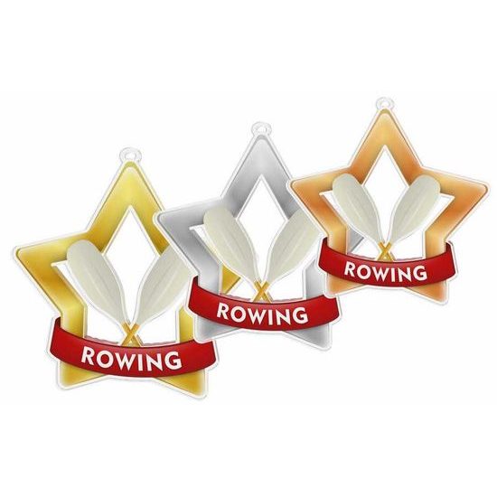 Akrylátová medaile MDASTARM23 | Veslování