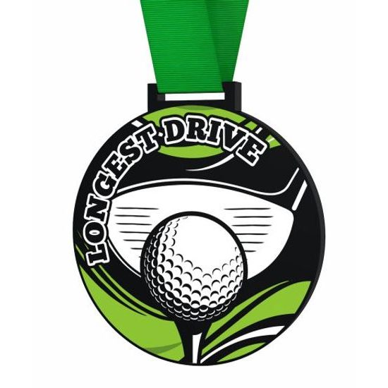 Acrylmedaille MDAB1M003 | Golf