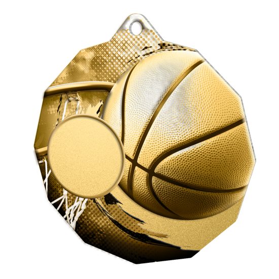Kovová medaile ekoMDMR03M02 | Basketball