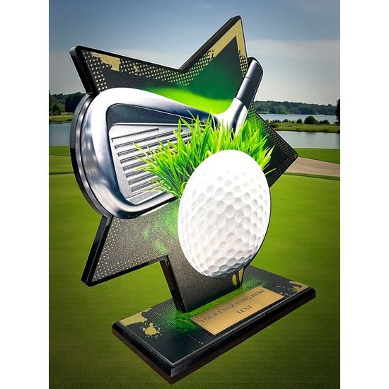 Kovová trofej SAM01M05 | Golf