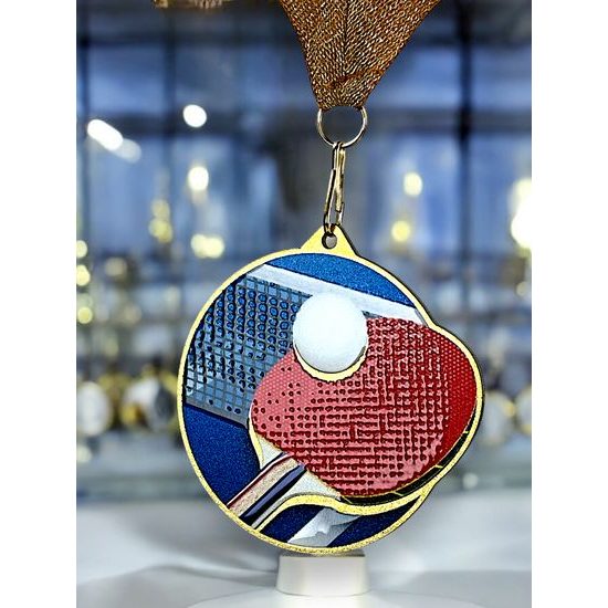 Kovová medaile MDM01M37 | Stolní tenis