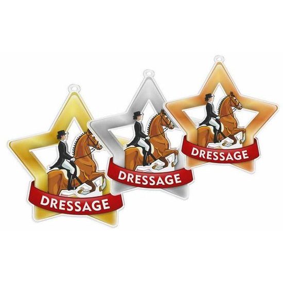 Akrylátová medaile MDASTARM34 | Jezdectví