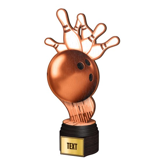 Dřevěná trofej ACTCWR009 | Bowling