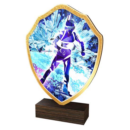 Dřevěná plaketa TFRW265 | Biatlon