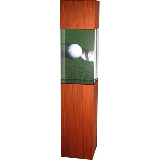 Golftrophäe - Holz-Glas Kombination CR3067M18