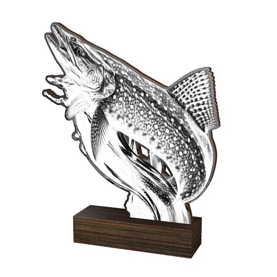 Dřevěná plaketa WF329 | Rybaření