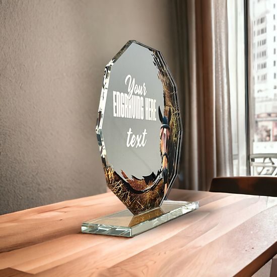 Skleněná trofej CR2024301M37 | Jezdectví