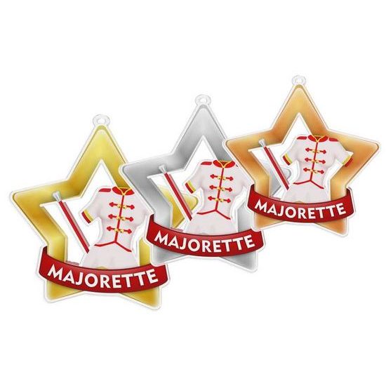 Akrylátová medaile MDASTARM80 | Mažoretky