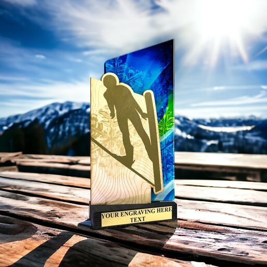 Holztafel WPLA409 | Skispringen